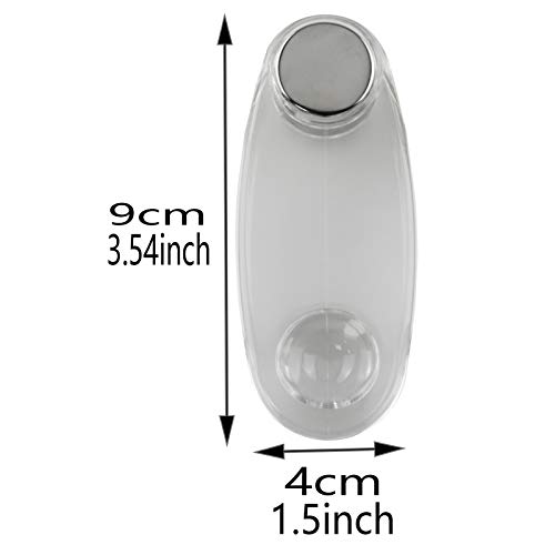 AXLIZER 2PCS Blinds Accessories Cord Weight Plastic Window Shutter Clear Plastic Safety Handle for Blinds, Vertical Venetian Blind Tensioner