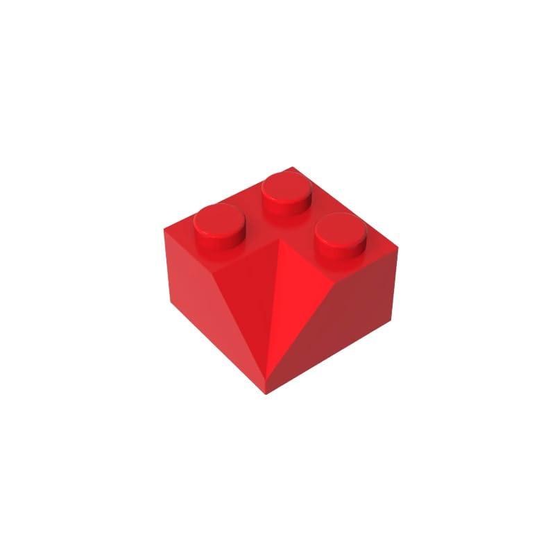 Gobricks 3046 Slope Brick 2x2 45° Sloped Concave Roof Tile 50 Pieces GDS-721 Compatible with Lego Building Blocks Color:Red