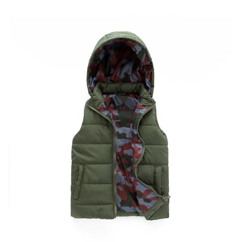 Lansbojun Puffer Vest for Boys Kids Hooded Sleeveless Puffer Jacket for Winter