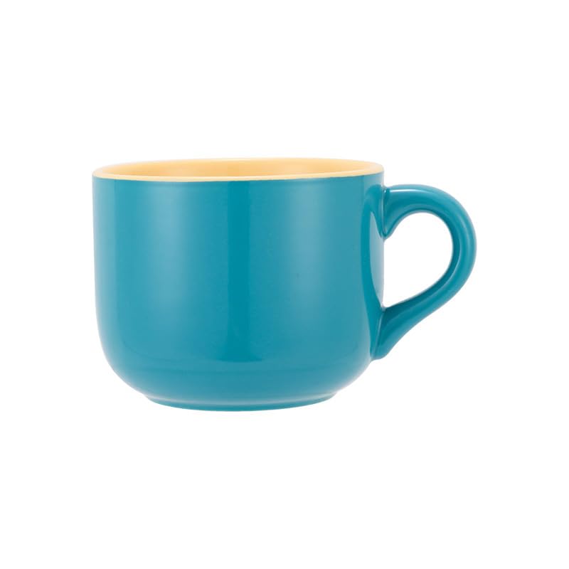 WOQIJENCV Large Capacity Ceramic Coffee Mug, 22 oz/650 ml Breakfast Mug and Soup Bowl with Handle Extra Large Cappuccino, Tea, Latte or Hot Cocoa Mug for Office and Home Use (Blue2)
