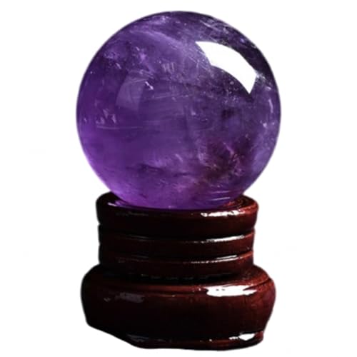 Sphère en améthyste 55mm pour harmoniser l'ambiance de votre salon