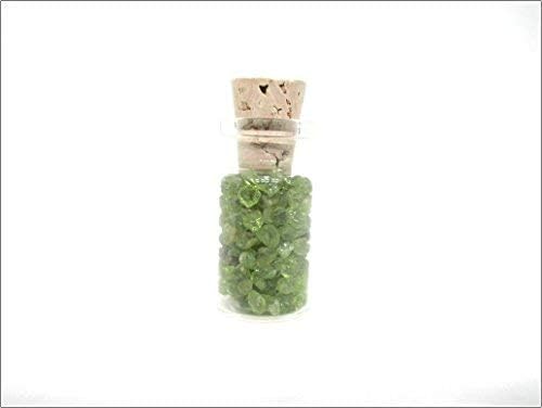 Miniatura 6 de Jet Beautiful Peridoto Chips Mini Botella de Cristal Piedra Preciosa Reiki Chakra Equilibrio Jet Internacional Curación Terapia de Cristal Holístico