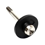 Amortiguadores para bicicletas Perno Ti Ti de choque trasero de bicicleta Aceoffix Compatible con tapa de suspensión de bicicleta plegable Brompton Amortiguadores para sillín de bicicleta(Black-Cap wi