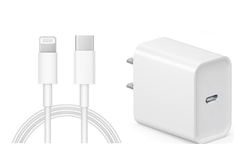 iPhone Charger Fast Charging Super Fast Charger USB C Charger 20W Wall Charger Blcok with 6FT Cable Fast Charging Adapters for iPhone 14/13/12/Pro Max/Pro/11/ iPad