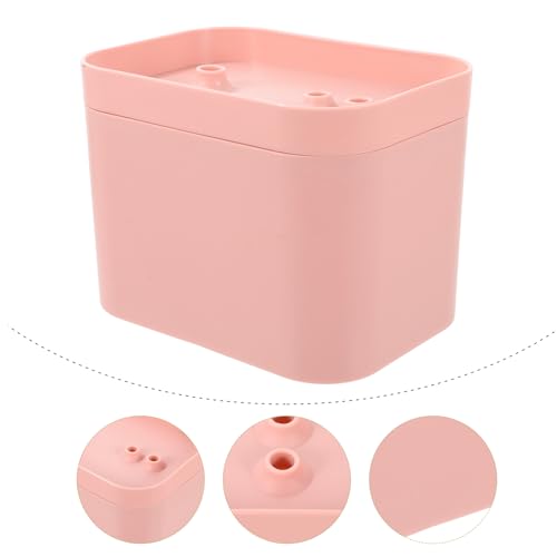 Fuente automática para agua para mascotas rosa miniatura 5