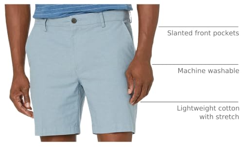 Image of Amazon Essentials Men's Slim-Fit 7 inch Lightweight Comfort Stretch Oxford Shorts with Tapered Leg