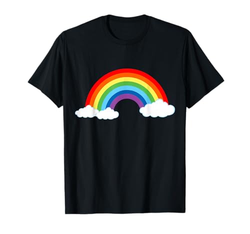 Regenbogen mit Bunten Damen Herren Kinder Karneval Fasching T-Shirt