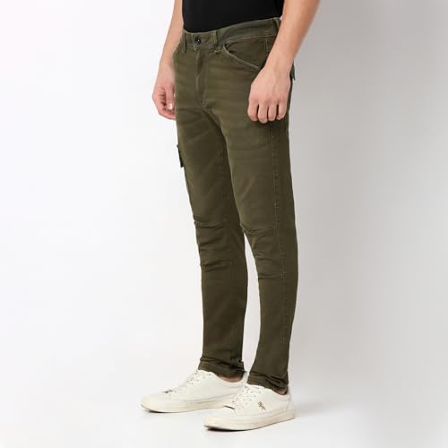 Image of Spykar Men's Rover Regular Fit Mid Rise Casual Jeans