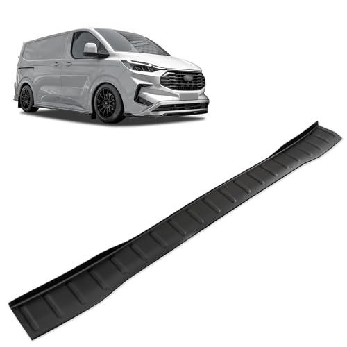 Chromemaster | Protection de Pare-Chocs Arrière Compatible avec Ford Transit Custom 2023+ | Plastique ABS, Mat, Noir ; Protection de Seuil de Coffre pour Protéger...