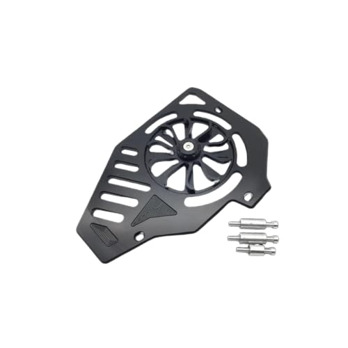 PGXPITSTOP Motorcycles Radiator Guard Water Grille Grill Cover for Yamaha Aerox 155 NVX 155 150 125 Accessories (Black)