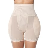 Women's Padded Enhancer Hip Pads Shapewear High Waist Tummy Control Underwear Shorts Mesh Body Shaper Butt Lift Panties L