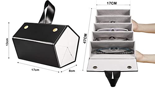 Image of House of Quirk Sunglasses Storage Box, Faux Leather Sunglasses Box