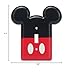 Disney Mickey Mouse Metal Light Switch Plate - Mickey Mouse Switch Plate Decoration for Kids' Bedroom, Play Room or Movie Room