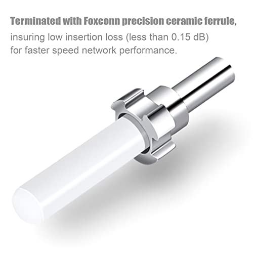 Bangun 4Pack 12 Strand Multimode OM3 50/125 LC-UPC Fiber Pigtail, 1.5 Meters LC-OM3 Fiber Optic Pigtail, Includes 48 Fiber Optic Fusion Splice Protective Shrink Sleeves