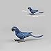 Warmtree Simulated Macaws Kingfisher Blue-Footed Booby Model Realistic Plastic Parrot Figurines Bird Action Figure, Set of 6