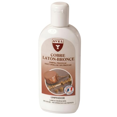 Avel Limpiador de Metales 250 ml – Especial Cobre, Acero Inoxidable, Latón y Bronce | Limpieza Rápida sin Rayar | Brillo Duradero sin Residuos