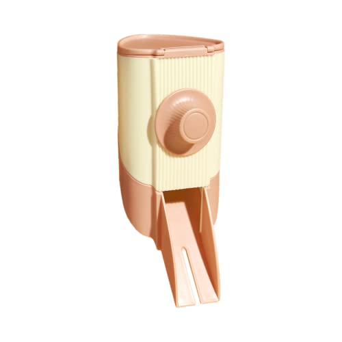 Entonnoir d'alimentation pour animal domestique suspendu pour cage, trémie d'alimentation externe pour petit animal pour alimentation solide lapin cochon d'inde chinchilla furet hérisson caisse (rose) Cover