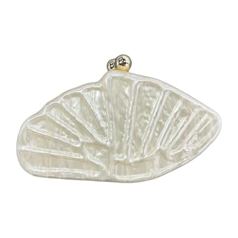 UMREN Shell Shaped Acrylic Evening Clutch Cover