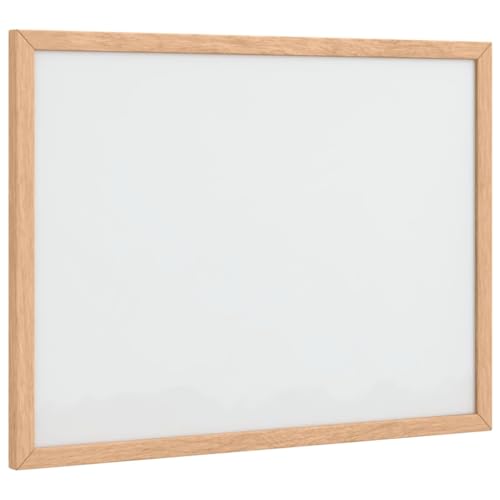 vidaXL Tableau Blanc magnétique avec Cadre Bois de pin Massif 40x30 cm, Tableau magnétique effaçable à Sec, Tableau magnétique, Tableau d'écriture Mural