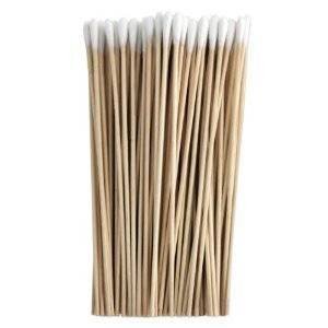 CyberStyle(TM) Swab - Cotton, Birch Wood, 6in., 100 Pc/bag