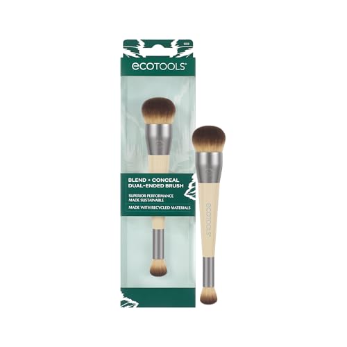 EcoTools Blend + Conceal – Brocha de maquillaje doble para base y...