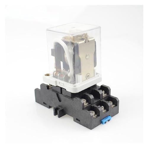 Relé intermedio JQX-38F 3Z de 40A con base de 11 pines y bobina de alta potencia DC220V 2