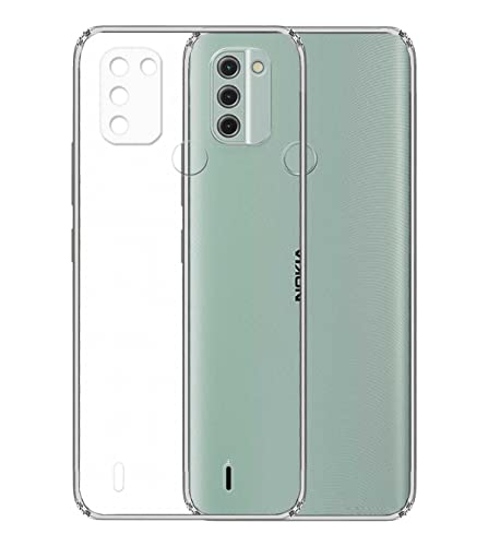 Image of Transparent Soft Silicone TPU Flexible Back Cover Compatible with Nokia C31