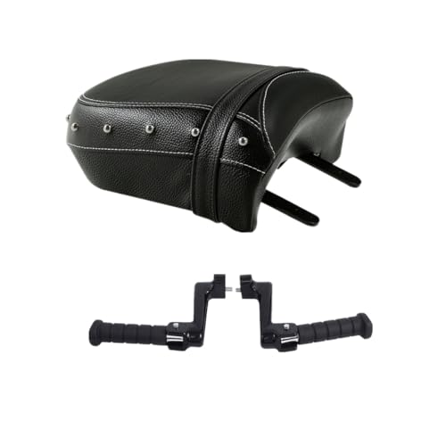Asiento trasero de cuero para moto Indian Chief que quita el dolor lumbar 2