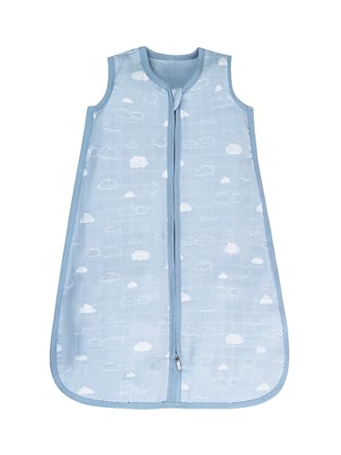 Under the Nile Organic Cotton Muslin Wearable Blanket - Clouds - 0-6 Month