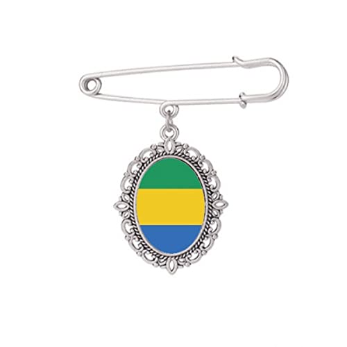 Broche Gabon pour robe et chemise accessoire de mode Afrique pour événement