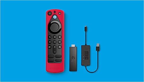 Fire Tv Stick 4K Max Essentials Bundle With Usb Power Cable And Remote Cover (Red) #TOP5