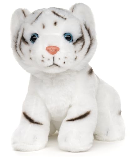 Peluche tigre blanc assis Uni-Toys doudou tendre de 18 cm pour câlins