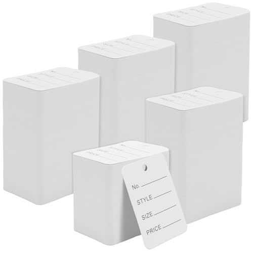 Etiquetas de precio de papel blanco para evitar enredos en el marcado de joyas