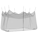 vidaXL Garten Moskitoschutznetz 220 Mesh Schwarz 3 x 4,5 x 2,5 m, Modernes Gartennetz, Mückenschutz, Outdoor-Mesh für Insektenabwehr, Sommer-Schutz