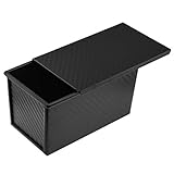 Pullman Loaf Pan with Lid Non Stick Pan - 1lb Dough Bread Pan Toast Mold for Sandwich Bread - Banana...