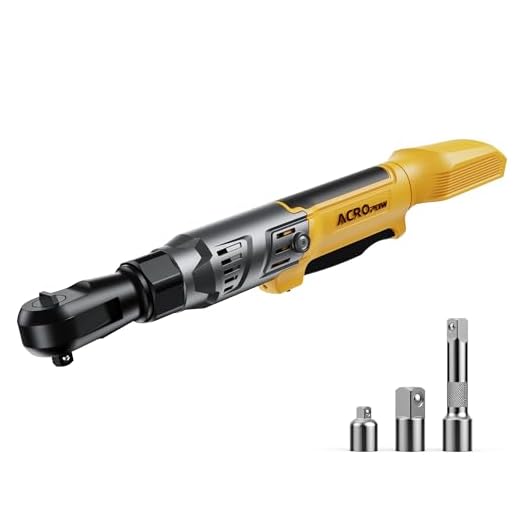 3/8" Cordless Ratchet Wrench for Dewalt 20V Battery, Brushless Motor
