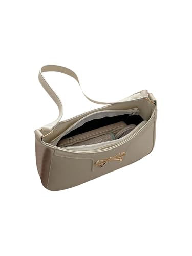 Image of SweatyRocks Women's Bow Top Handle Clutch Purses PU Leather Underarm Shoulder Bags