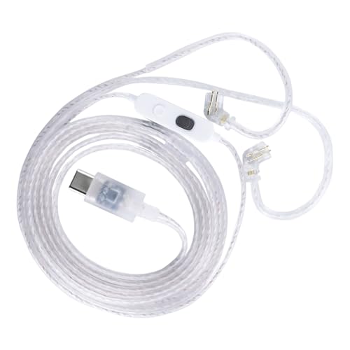 Câble de casque interne Type-C plaqué argent anti-interférence avec micro HD