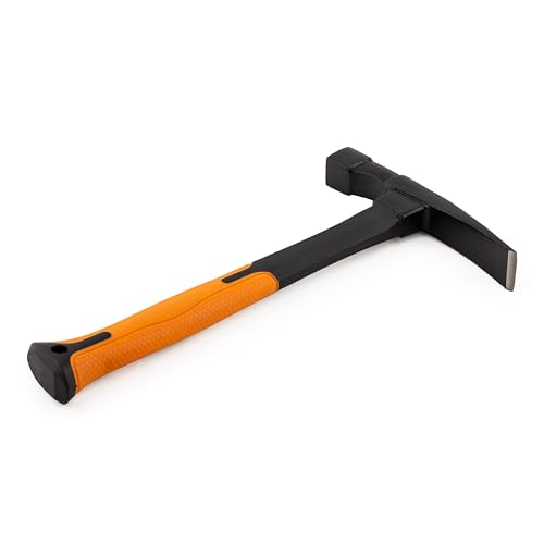Miniatura 8 de Mivos Martillo De Albañilería 600 G - Forma Renana - Cabeza De Acero Y Mango De Fibra De Vidrio Con Amortiguación De Vibraciones - Para Ladrillo Y Hormigón