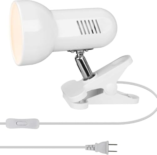 Xiraivke LEDクリップライト デスクランプ 電気スタンド 作業ライト 卓上ライト 高輝度 マルチアングル調整可能 滑り止めマット付き 約360度回転 省エネ PC作業・仕事・寝室・卓上・読書・勉強・オフィスなどに適用 LED電球付き (ブラック)