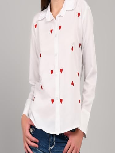 Image of Tiptop Trends Women's Shirt | Casual Formal Stylish Top for Office, College & Daily Use | White