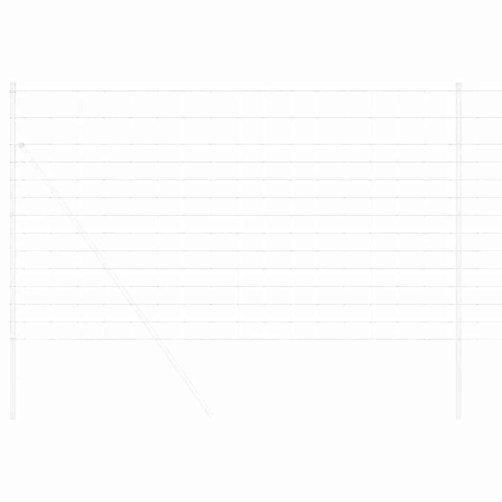 Valla de jardín galvanizada en caliente, 1000 x 140 cm, hierro resistente a la intemperie, valla de jardín, protección para terraza, balcón, parcela
