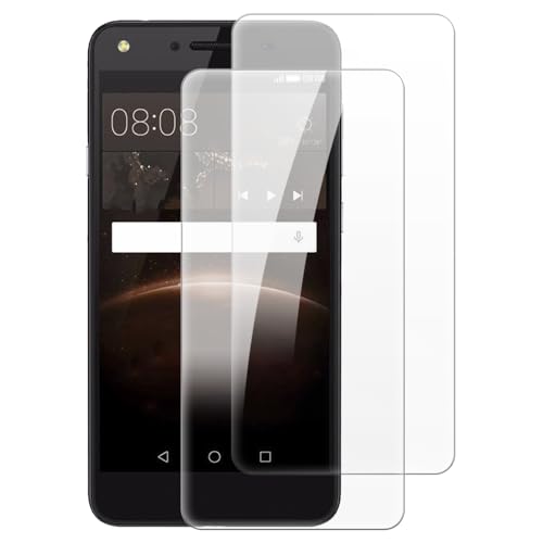 Shantime [2 Pack Tempered Glass Screen Protector Compatible with Huawei Honor 5A Europe (5 Inch), HD Clear Anti-Scratch Bubble-Free Case Friendly