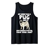 Photo Gallery my shirt has pug on it, divertente amante dei cani, mamma, ragazze, bambini, donne canotta Photo Gallery my shirt has pug on it, divertente amante dei cani, mamma, ragazze, bambini, donne canotta