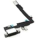 Johncase OEM USB Charging Port Dock Connector Flex Cable + Microphone Mic Replacement Part Compatible for iPhone 16 Pro Max All Carriers (Black)