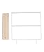 Produktbild Vaycally Ohrring Display Organizer Halter Holz Basismetall Schmuck Halter Ausstellungsstand Baumeln Ohrringe Hängen Verschönern Modische Delicate 44 Löcher