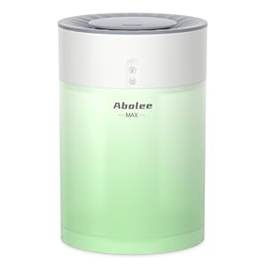 Abolee Humidifiers for Bedroom, 4.5L Top Fill Cool Mist Humidifiers with Essential Oil Diffuser, 45H Runtime, Quiet Ultrasonic Humidifiers for Home, Large Room, Baby Nursery and Plant, 360° Nozzle