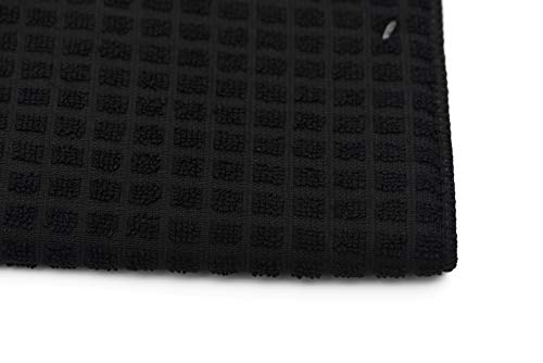 Image of Store2508 Microfiber Reversible Dish Drying Mat (Pack of 2) (38 * 51 Cm Each) (Black)