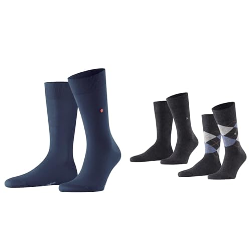 Chaussettes hommes Burlington Lord opaque coton noir de qualité