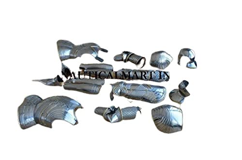 NauticalMart 15th Century Gothic Plate Armour - Gothic Suit of Armor Silver